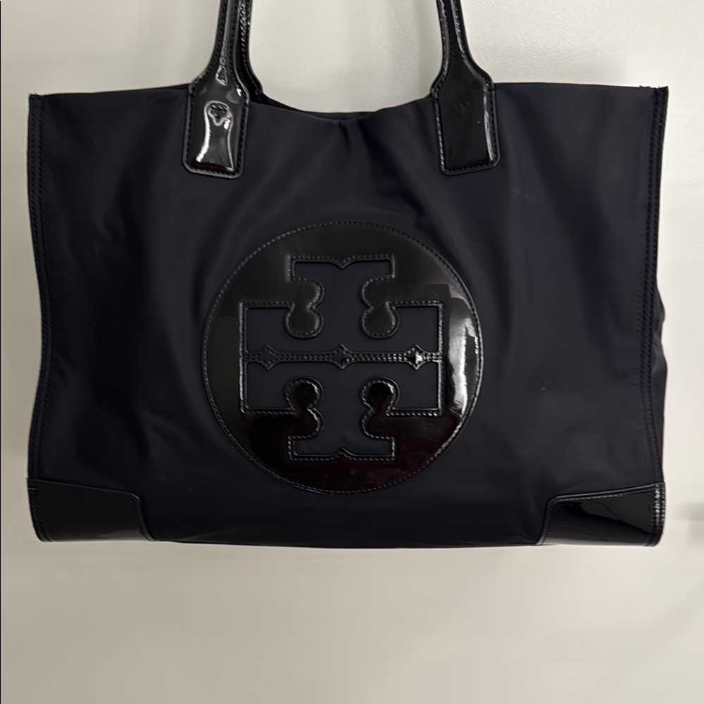Tory Burch large tote vinyl and patent bag